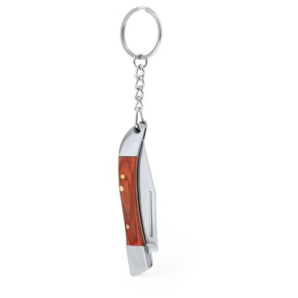  Keyring, pocket knife wood