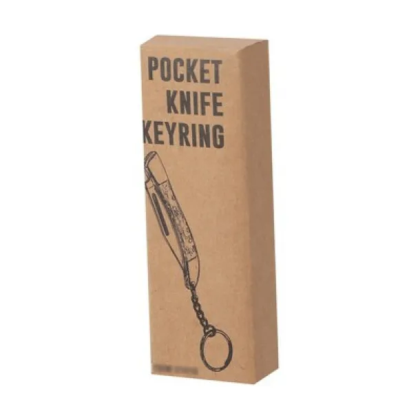  Keyring, pocket knife wood