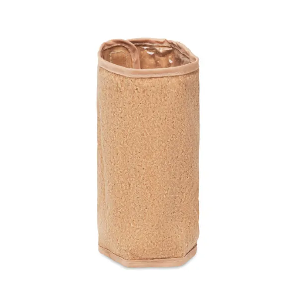 SARRET Soft wine cooler in cork wrap Beige