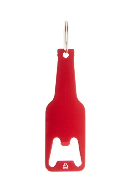 Kaipi bottle opener keyring Red