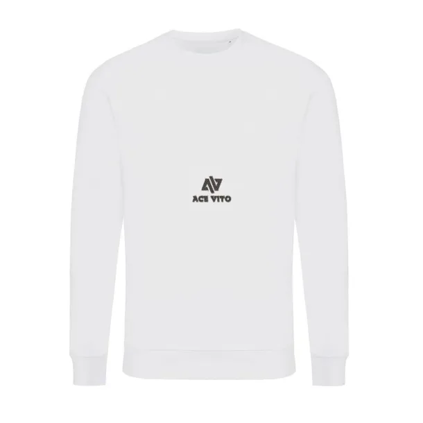  Iqoniq Zion unisex pulover od recikliranog pamuka, 340 g/m² - iqoniq recycled white