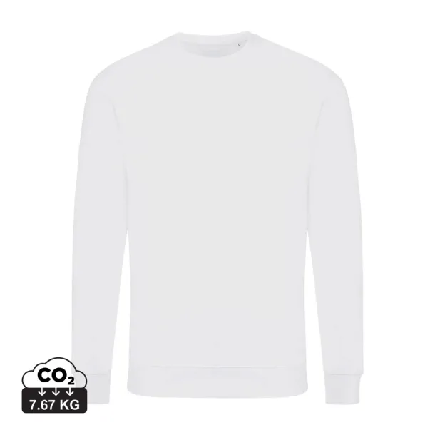  Iqoniq Zion unisex pulover od recikliranog pamuka, 340 g/m² - iqoniq recycled white