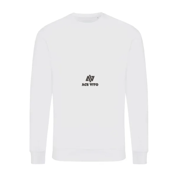  Iqoniq Zion unisex pulover od recikliranog pamuka, 340 g/m² - iqoniq recycled white