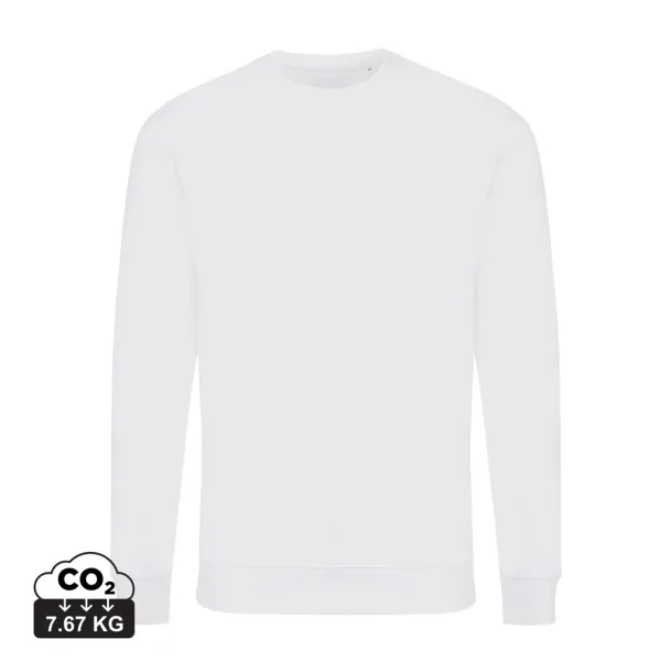  Iqoniq Zion unisex pulover od recikliranog pamuka, 340 g/m² - iqoniq recycled white