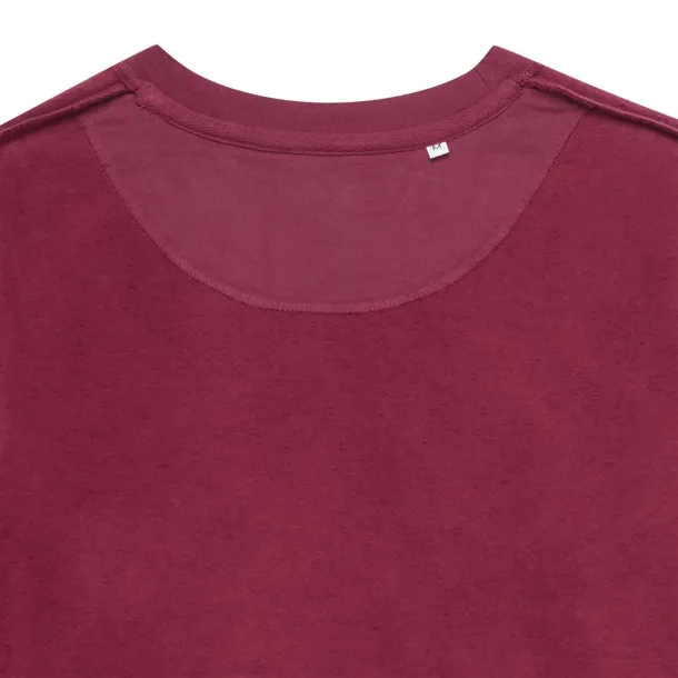  Iqoniq Zion recycled cotton crew neck - iqoniq burgundy