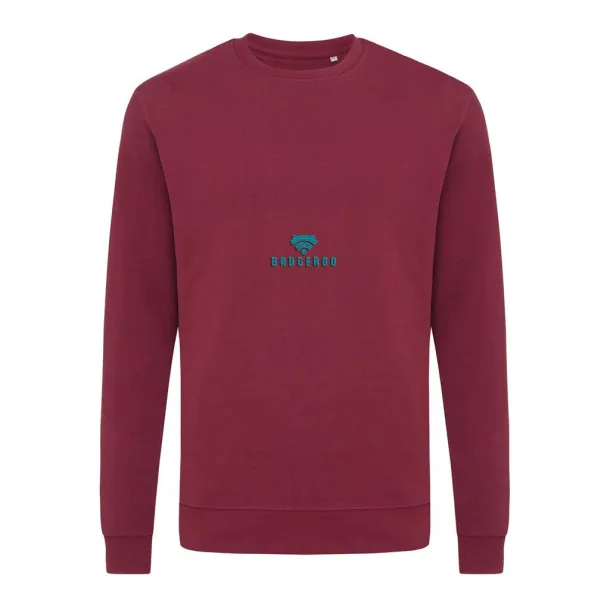  Iqoniq Zion unisex pulover od recikliranog pamuka, 340 g/m² - iqoniq burgundy