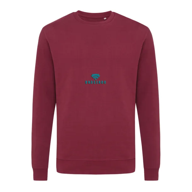  Iqoniq Zion unisex pulover od recikliranog pamuka, 340 g/m² - iqoniq burgundy