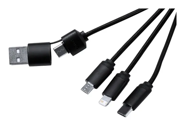 Lawrence USB charger cable Black