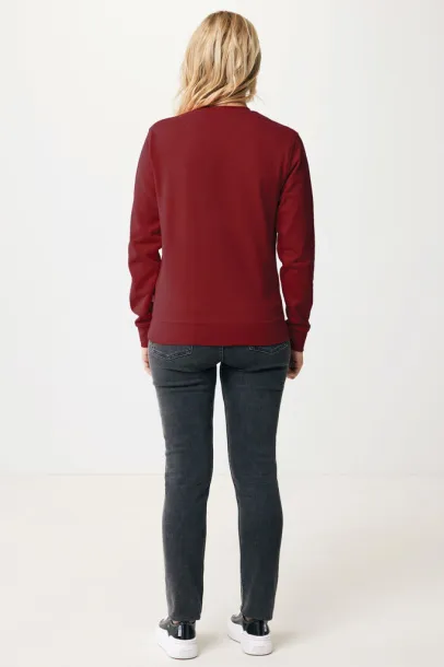  Iqoniq Zion unisex pulover od recikliranog pamuka - iqoniq burgundy