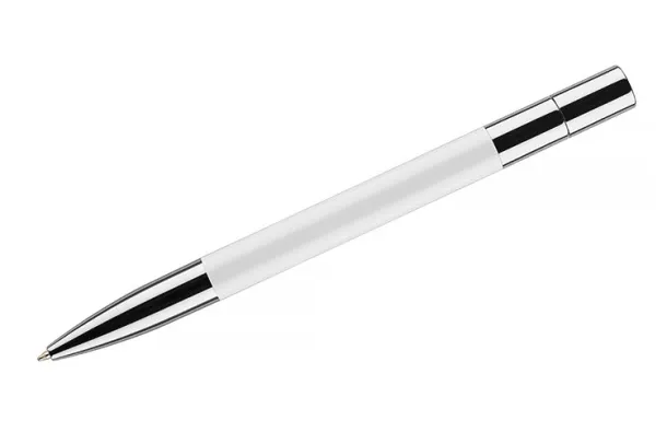BRAINY kemijska olovka s USB memorijskim stickom White