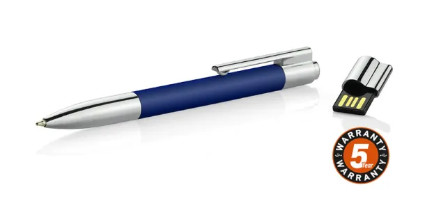 BRAINY kemijska olovka s USB memorijskim stickom Nebeski plava