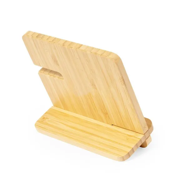  Bamboo wireless charger 15W, phone stand wood