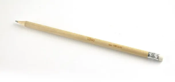 STUDENT Pencil with eraser White