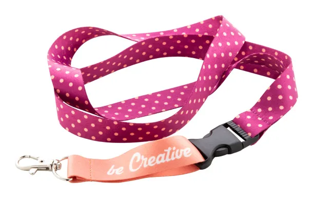 Subyard C custom sublimation lanyard White