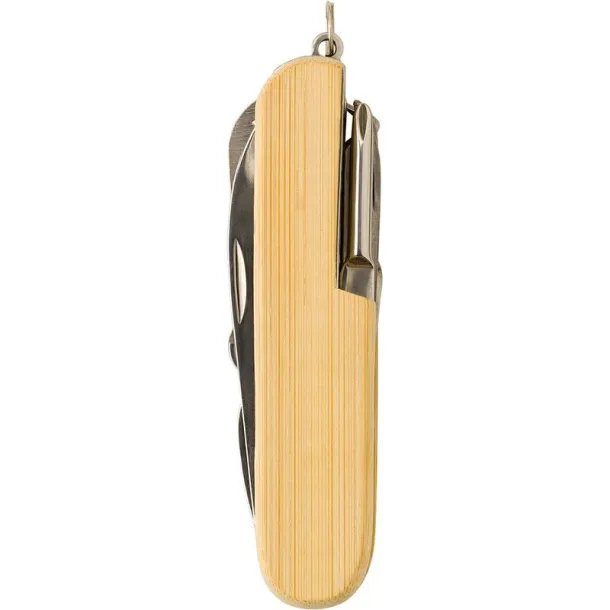  Multifunctional tool 9 el., pocket knife, keyring wood