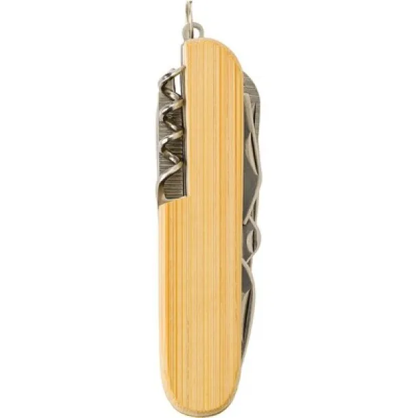  Multifunctional tool 9 el., pocket knife, keyring wood