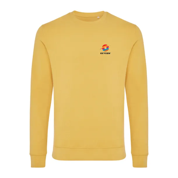  Iqoniq Zion unisex pulover od recikliranog pamuka, 340 g/m² - iqoniq Oker žuta 