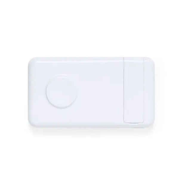  Prijenosna baterija 5000 mAh s bežičnim punjačem 15W Bijela