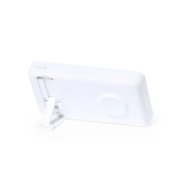  Wireless power bank 5000 mAh, wireless charger 15W, phone holder Bijela