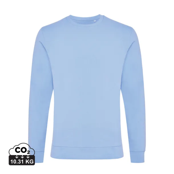  Iqoniq Zion recycled cotton crew neck - iqoniq sky blue