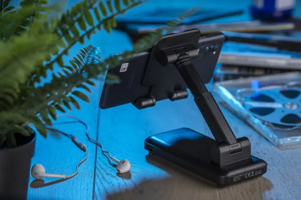SEGURO prijenosna baterija 10.000 mAh s držačem za mobitel BLACK