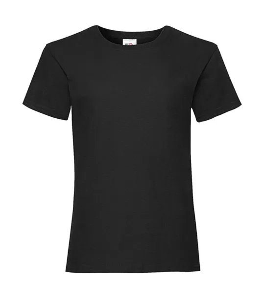  Girls Valueweight T - Fruit of the Loom Black