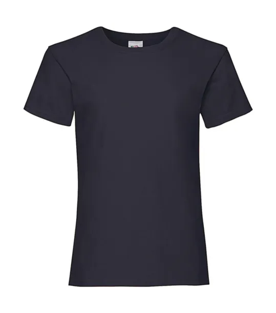  Girls Valueweight T - Fruit of the Loom Deep Navy