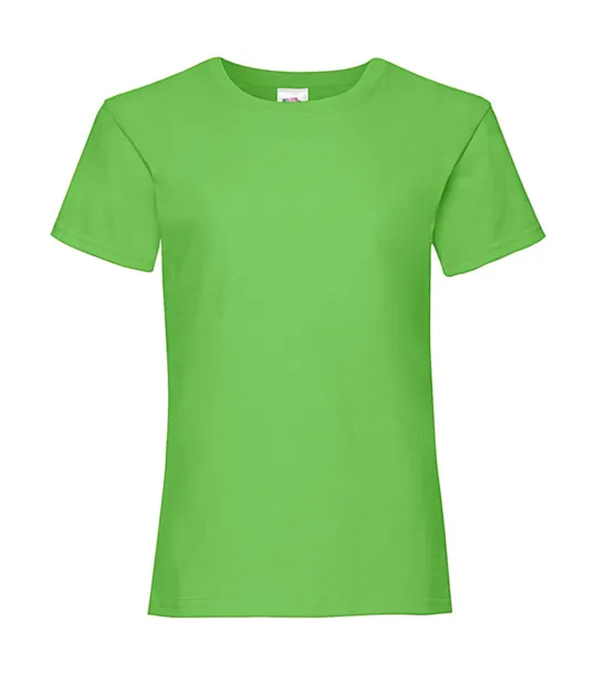  Girls Valueweight T - Fruit of the Loom Lime Green