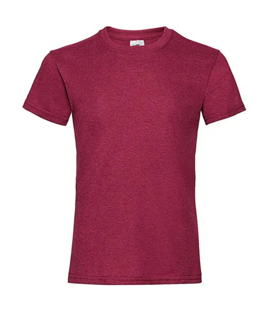  Girls Valueweight T - Fruit of the Loom Vintage Heather Red