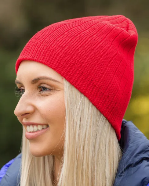  Delux Double Knit Cotton Beanie Hat - Result Winter Essentials