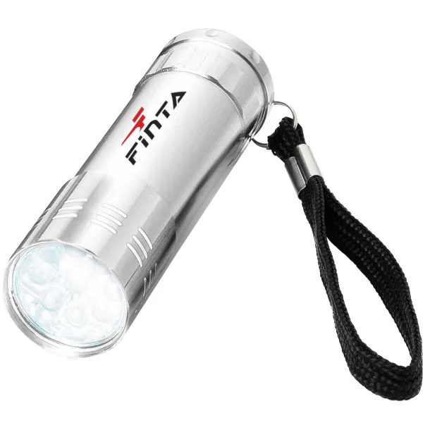 Leonis 9-LED torch light - Bullet Silver