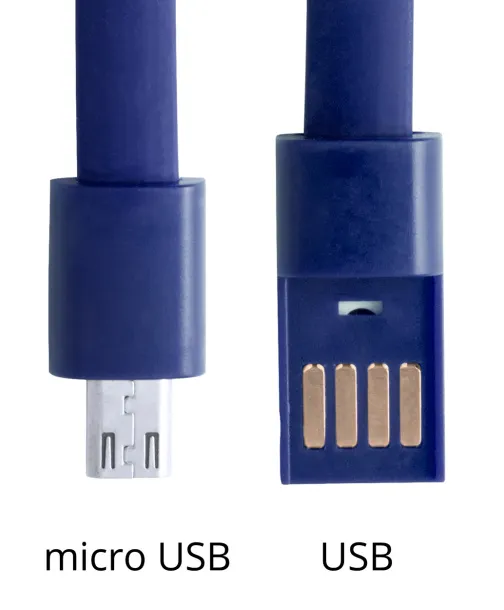 Beth USB kabel, narukvica Plava Srebrna