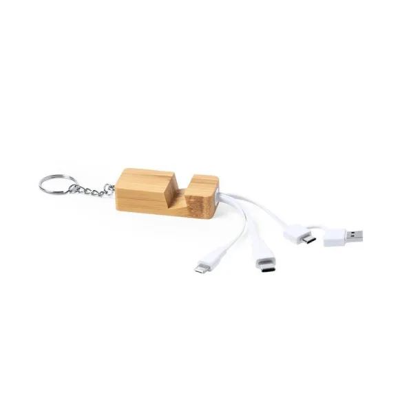  Charging cable, phone stand, keyring brown