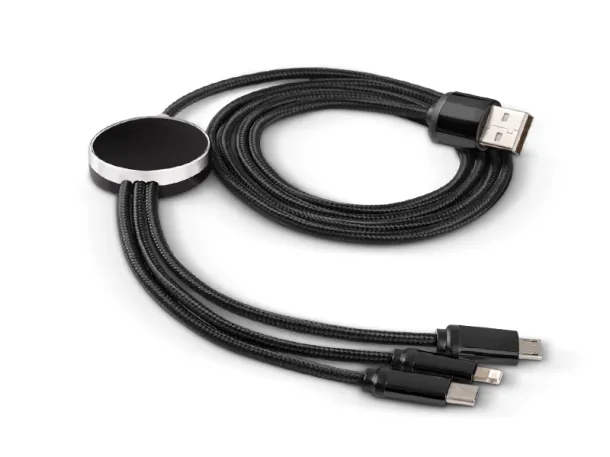 IMPULS 3 in 1 charging cable Black