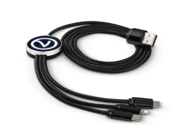 IMPULS 3 in 1 charging cable Black