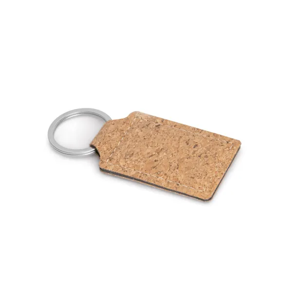 ALOY Cork keyring Natural