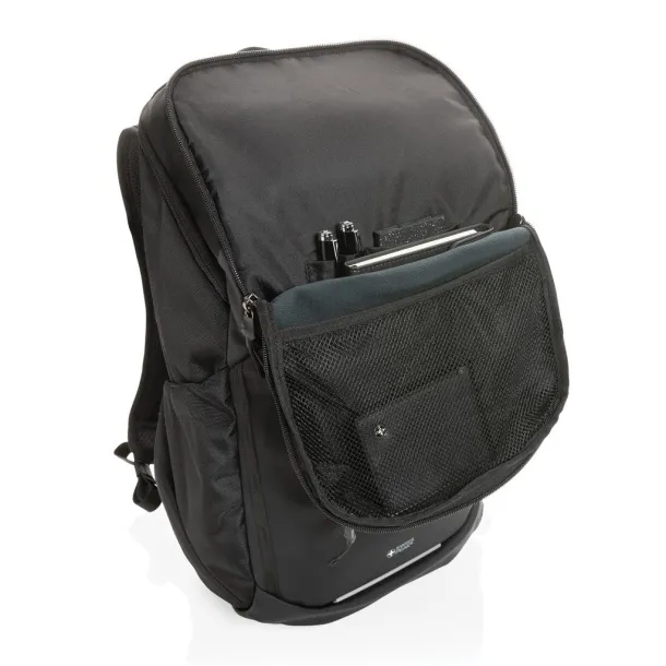  Swiss Peak AWARE™ RPET 15.6 inch business backpack - Swiss Peak Black 