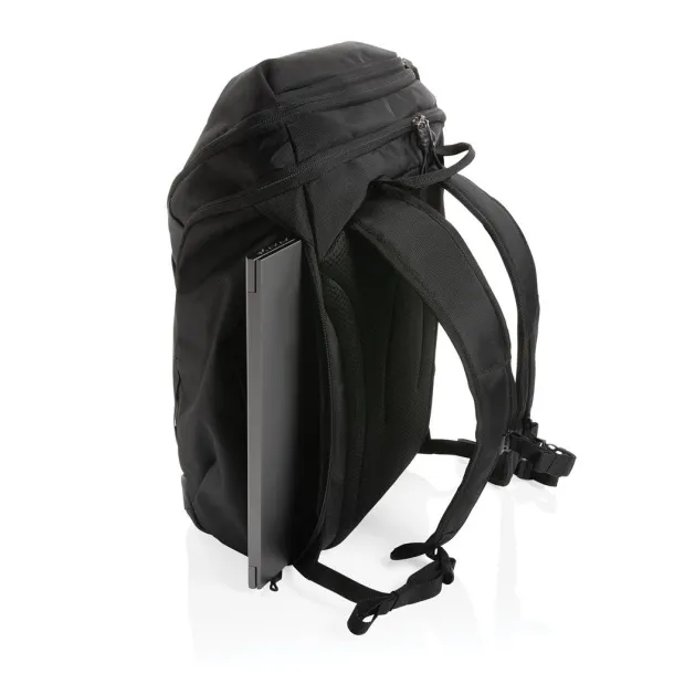  Swiss Peak AWARE™ RPET 15.6 inch business backpack - Swiss Peak Black 