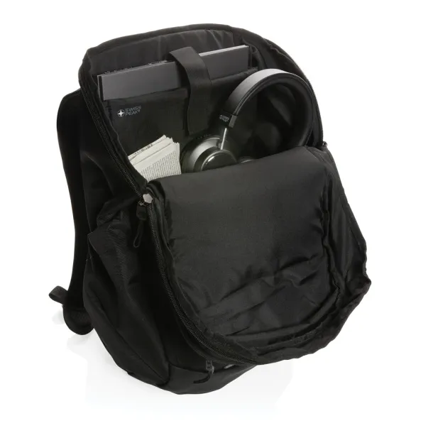  Swiss Peak AWARE™ RPET 15.6 inch business backpack - Swiss Peak Black 