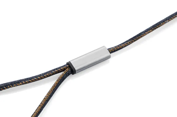 JEANS USB cable 2 in 1 Navy Blue