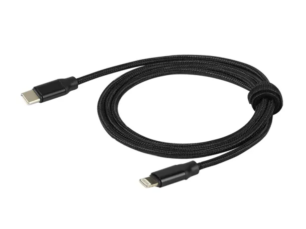 ALFA CL Type-C/Lightning charging and data cable - PIXO Black