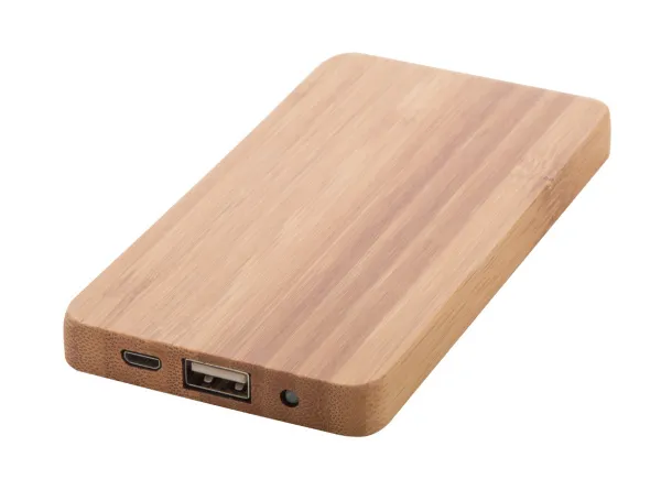 Bamboost USB prijenosna baterija, 4000 mAh Prirodna