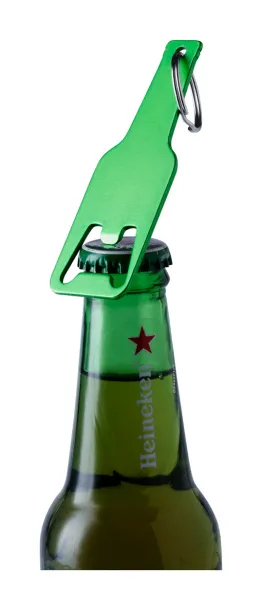 Clevon bottle opener keyring Red