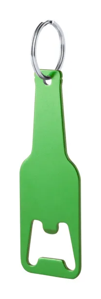 Clevon bottle opener keyring Green