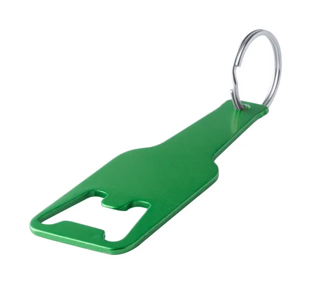 Clevon bottle opener keyring Green