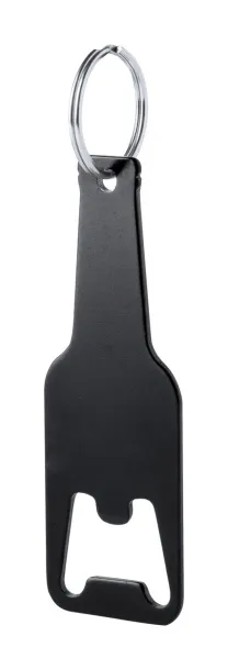 Clevon bottle opener keyring Black