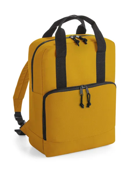  Recycled Twin Handle Cooler Backpack - Bagbase Mustard