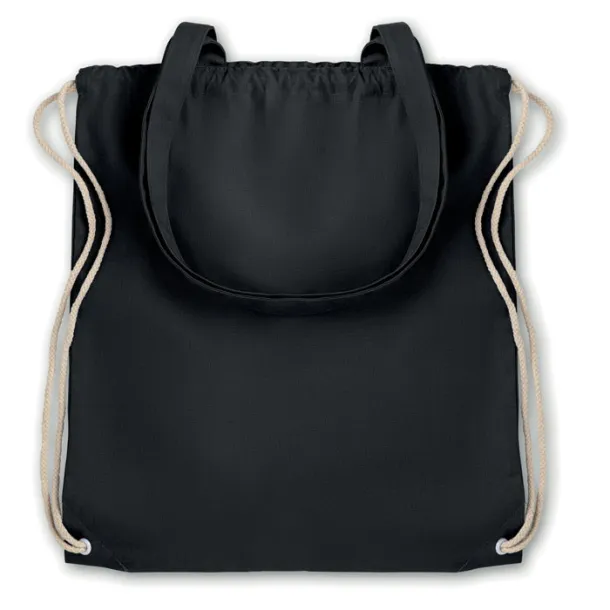 MOIRA Drawstring and handles bag Black