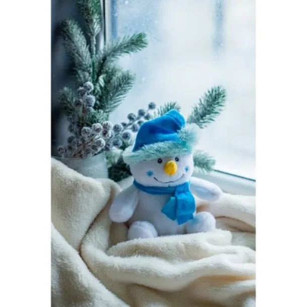 Brennan Plush snowman white blue