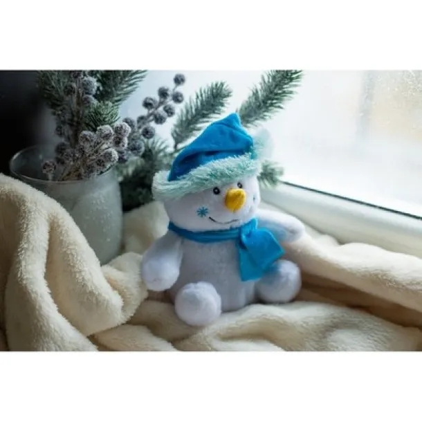 Brennan Plush snowman white blue